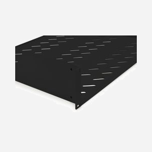 Digitus DN-19-TRAY-2-SW : Étagère fixe 19" 2U, 483 x 370 x 88 mm, charge max. 25 kg, pour armoire réseau, noir - Miniature 5