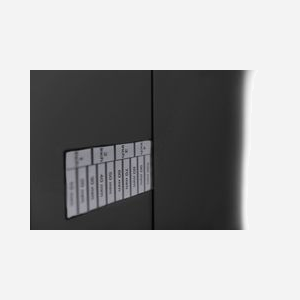 Digitus DN-19-PB-8U-SW Support Mural 19" 4U, Profondeur Ajustable 225-399mm, Charge 15kg, Noir, Panneaux Latéraux, Découpes Câblage - Miniature 5