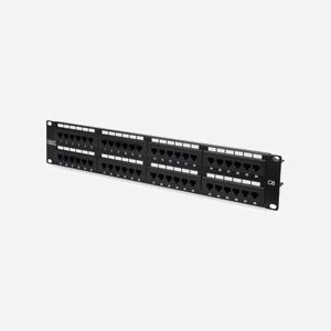 Digitus DN-91648U Panneau de Brassage CAT 6 Classe E 48 Ports RJ-45 Montage Rack 19" Acier Galvanisé 2U - Miniature 1