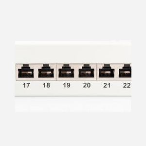 Digitus DN-91624S : Panneau de brassage CAT 6, 24 ports RJ45 blindés, 1U 19", Connectique LSA, Classe E jusqu'à 250MHz, compatible PoE+/PoE - Miniature 4