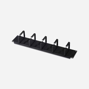 Digitus Panneau de Rangement Câbles 19" 2U avec 5 Anneaux - 483x85x88mm - Noir - Pour Armoires Réseau - DN-19-ORG-2U-SW