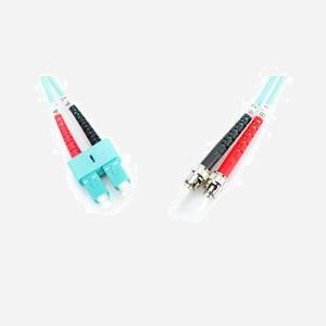 Digitus Câble Fibre Optique Multimode OM3 Duplex 1m, Connecteurs ST/SC, 50/125µm, 10 Gbit/s, Diamètre 3mm, I-VH, Aqua - Miniature 4