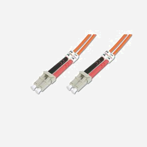 Digitus Câble Fibre Optique Multimode OM2 LC/LC Duplex 50/125µm 1m LSZH, Diamètre 3mm, Opération -20°C à 65°C, I-VH, Orange, DK-2533-01