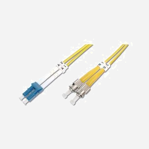 Digitus Câble Fibre Optique Monomode OS2 9/125 µm LC/ST Duplex 2m - Connecteurs Mâle/Mâle - Gaine I-VH - Diamètre câble 3mm - DK-2931-02 - Miniature 1