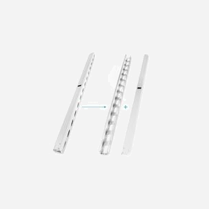 Digitus DN-19-ORG-42U : Kit de 2 chemins de câbles verticaux 42U pour armoire réseau 19", gris RAL 7035, montage sur rails, avec passe-câbles - Miniature 2