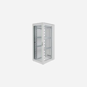 Digitus DN-19-ORG-42U : Kit de 2 chemins de câbles verticaux 42U pour armoire réseau 19", gris RAL 7035, montage sur rails, avec passe-câbles - Miniature 3