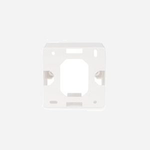 Digitus DN-93803 Cadre de montage en saillie 80x80mm type allemand pour boîtiers Keystone, montage mural, blanc, dimensions colis 150x150x50mm - Miniature 3