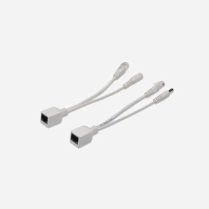 Digitus DN-95001 : Kit Câble PoE Passif Fast Ethernet 10/100 Mbit/s, Répartiteur PD + Injecteur PSE, Blanc, Données (1/2/3) / Alimentation (4/5/6/7/8)