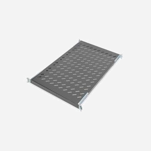 Digitus DN-19-TRAY1-1000-ECB Tablette Fixe 1U pour Armoire Réseau 19" Profondeur 1000mm, Charge Max 50kg, Acier Noir RAL 9005, 44x486x770mm