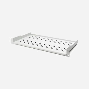 Digitus Tablette Fixe 1U 19" (483mm) DN-97609, Profondeur 250mm, Acier Perforé, Charge Max. 15kg, Montage Rail Profilé, Gris