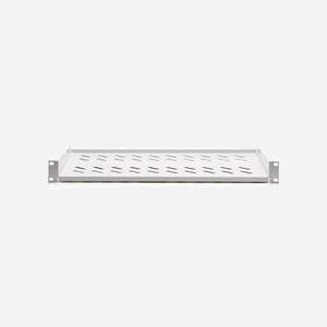 Digitus Tablette Fixe 1U 19" (483mm) DN-97609, Profondeur 250mm, Acier Perforé, Charge Max. 15kg, Montage Rail Profilé, Gris - Miniature 3