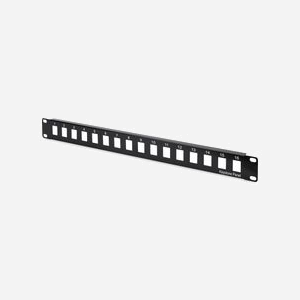 Digitus DN-91400 Panneau de Brassage Modulaire 16 Ports 1U SPCC Noir pour Montage Rack 485mm x 43mm x 15mm