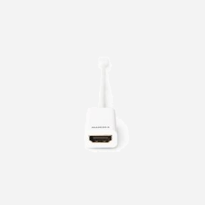 Digitus AK-340404-001-W : Adaptateur Mini DisplayPort Mâle vers HDMI Femelle, 0.15m, DP++ 1.1a, Câble Cuivre AWG32, Blanc, Blindé Nickel - Miniature 2