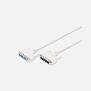 Digitus Câble Rallonge D-Sub25 Mâle/Femelle 2m Beige - Série/Parallèle, AWG28, Contacts Nickel, Référence AK-610201-020-E - Miniature 1
