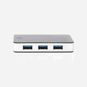 Digitus Hub USB 3.0 4 Ports Type-A 5Gbps Noir/Argent - DA-70231 - Compatible Windows XP Home à Windows 7 Home Premium - Alimentation 5V DC - Miniature 2