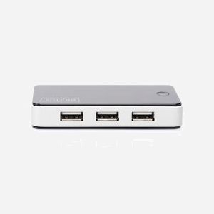 Digitus DA-70222 : Concentrateur 7 ports USB 2.0 High Speed 480 Mbit/s, noir/argent, compatible Mac, Plug & Play, alimentation externe fournie - Miniature 4