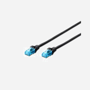 Digitus Câble de Brassage CAT5e U/UTP 5m Noir, Connecteurs RJ45 Mâle, AWG 26/7, PVC, ISO/IEC 11801 & TIA/EIA 568-B, DK-1512-050/BL - Miniature 1