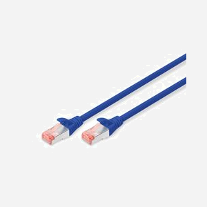 Digitus Câble CAT 6 S/FTP 10m Bleu, RJ-45 Mâle vers RJ-45 Mâle, Cuivre AWG 27/7, 250 MHz, LSZH, PoE+, DK-1644-100/B