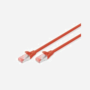 Digitus Câble CAT 6 S/FTP 10m Rouge, Connecteurs RJ-45 Mâle, Cuivre, LSZH, 250 MHz, 10/100/1000Base-T(X), AWG 27/7, Ref: DK-1644-100/R