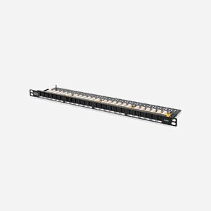 Digitus Panneau de Brassage CAT 6 24 Ports RJ-45 0.5U Montage Rack 19" Non Blindé - Conforme Normes N 50173 & ISO/IEC 11801