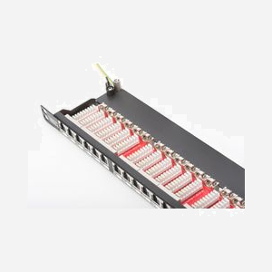 Panneau de Brassage Digitus DN-91624S-SL-SH, 24 Ports RJ-45 CAT 6 Blindé, 0.5U, Montage Rack 19", Noir, Conforme EN 50173 / ISO/IEC 11801 - Miniature 3