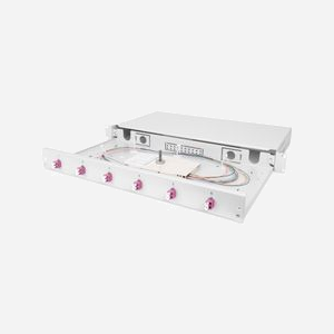 Digitus Boîtier d'Épissure Fibre Optique 1U, équipé 6x LC DX OM4, Acier 19" (48.3cm), Cassette et Pigtails inclus, DN-96330-4 - Miniature 1