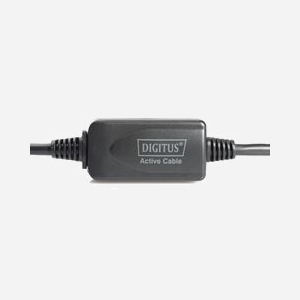 Digitus DA-73100-1 : Câble d'extension actif USB 2.0, connecteurs USB A mâle/femelle, 10m, transfert 480 Mbit/s, noir - Miniature 3
