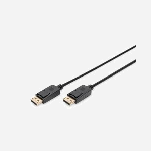 Digitus Câble DisplayPort Mâle/Mâle 2m Noir - DP 1.1a, Résolution 1920x1080, Contacts Nickelés, Référence AK-340103-020-S - Miniature 1