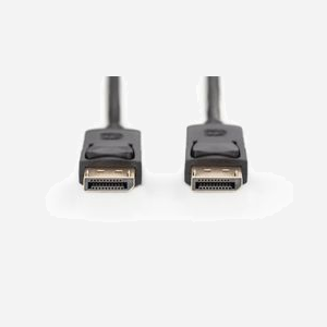 Digitus Câble DisplayPort Mâle/Mâle 2m Noir - DP 1.1a, Résolution 1920x1080, Contacts Nickelés, Référence AK-340103-020-S - Miniature 2