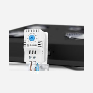 Digitus DN-19-FAN-4-B-N : Unité de ventilation toit 4 ventilateurs, noire, pour armoires 19" séries Unique, Varioflex-N & Dynamic Basic. Thermostat réglable. - Miniature 4