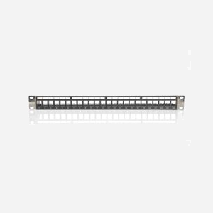 Digitus DN-91411-LF Panneau de Connexion Modulaire 1U 24 Ports Cat5e/Cat6/Cat6a Acier/ABS Noir pour Keystone Montage Rack 19" Température -20°C à 75°C - Miniature 3