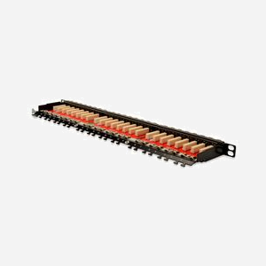Digitus Panneau de Brassage CAT 6A Classe EA Blindé 24 Ports RJ45 0.5U Montage Rack 19" SECC Conforme IEEE 802.3af/at DN-91624S-SL-EA - Miniature 3