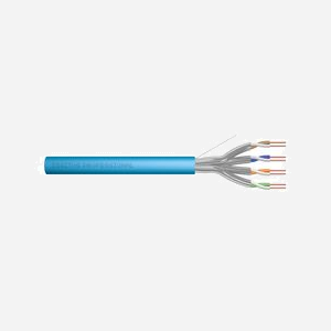 Digitus Câble Installation CAT 6A U-FTP 100m, AWG23/1, 500 MHz, PoE, LSZH, Classe Eca, Ethernet 10GBit, U/FTP (STP) Bleu