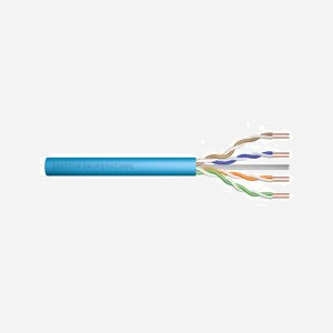 Digitus Câble Installation CAT 6A U-UTP 500m, 10GBit, 500 MHz, PoE, AWG23/1, LSZH, Bleu, Classe Eca, DK-1613-A-VH-5