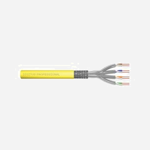 Digitus CAT 7A S/FTP Câble d'installation 500m, 10 GBit Ethernet, 1500 MHz, AWG 22/1, LSZH, Dca-s1a d1 a1, DK-1743-A-VH-5