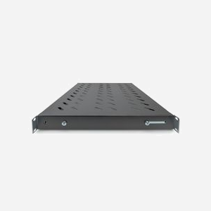 Digitus DN-97645 Étagère 1U pour armoire 19" profondeur variable 350-500mm, charge 50kg, noir, rails ajustables, montage fixe - Miniature 4