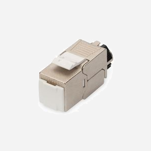 Digitus DN-93617-24 : Pack de 24 Modules Keystone CAT 6A Blindés avec Gestionnaire de Câbles Intelligent, Bornes LSA, Compatible PoE, Argent - Miniature 2