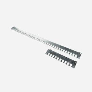 Digitus DN-19-ORG-1000P : Rail de Gestion de Câbles 483mm (19") pour Armoire Réseau, Acier Inoxydable, Profondeur 920mm, Noir, Fixation Profilé Poinçonné - Miniature 1