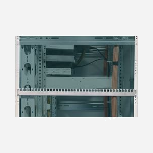 Digitus DN-19-ORG-1000P : Rail de Gestion de Câbles 483mm (19") pour Armoire Réseau, Acier Inoxydable, Profondeur 920mm, Noir, Fixation Profilé Poinçonné - Miniature 2