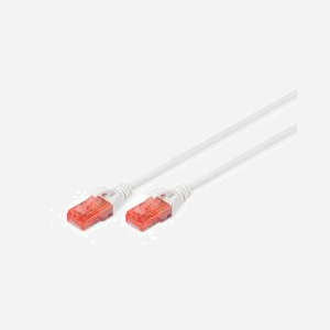 Digitus Câble CAT6 U-UTP 10m, LSZH, 250MHz, Conducteur Cuivre, AWG 26/7, Connecteurs RJ45 Mâle, Blindage U/UTP, Blanc, DK-1617-100/WH