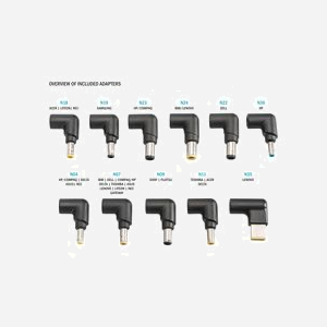 Digitus Adaptateur Alimentation Universel 90W DA-10190 : 100-240V, 6A, +12V/+24V, USB 2.0 (5V/2A), 11 adaptateurs, protections surtension/surchauffe. - Miniature 4
