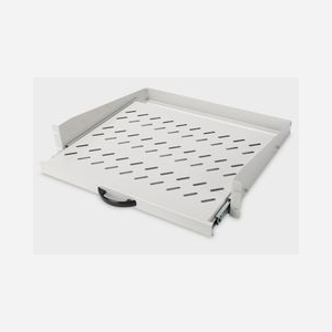 Digitus DN-19-TRAY-2-450 Étagère 19" 2U Acier Gris, Profondeur 367mm, pour Coffret Mural 450mm+, Charge Max 30kg, Montage Avant sur Rails 19" - Miniature 3