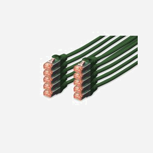 Digitus Câble CAT6 S/FTP 5m Vert, Connecteurs RJ-45 Mâle, Cuivre, LSZH, AWG 27/7, Blindé, Conforme ISO/IEC 11801 & DIN EN 50173 (x10) - Miniature 1