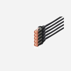 Digitus Câble CAT 6 S/FTP 10m Noir, Connecteurs RJ-45 Mâle, Cuivre, LSZH, AWG 27/7, Blindage S-STP, Compatible PoE+, Normes ISO/IEC 11801 & DIN EN 50173 - Miniature 1