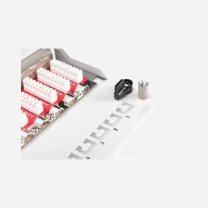Digitus DN-91612SD-EA-G : Panneau de brassage desktop CAT 6A Classe EA blindé, 12 ports RJ45, acier, AWG 26/22, gris - Miniature 3