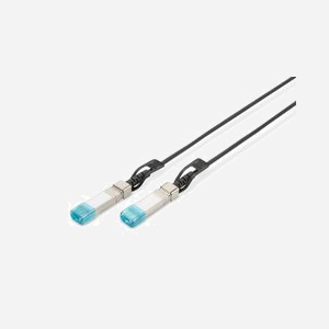 Digitus Câble DAC SFP+ 10G 5m, AWG 24 Twinax, 10.52 Gb/s, Compatibilité HP, Connecteurs SFP+ Mâle vers SFP+ Mâle, 0-70°C, DN-81224-01
