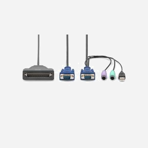 Digitus Commutateur KVM Modulaire Monoport DS-72212, VGA, USB/PS/2, Connecteur DB-25 Mâle/Mâle, Compatible Consoles KVM modulaires Digitus - Miniature 2