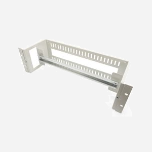 Digitus Support Rail Chapeau 19" 3U Acier Gris, DN-19-DIN-3U : Montage Appareils sur Profilé Chapeau, Ouverture Câbles Arrière 40x35mm - Miniature 1