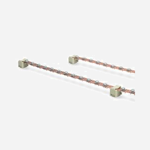 Digitus DN-19-EARTH-L : Rail de Compensation de Potentiel 820 mm, 2 Barres Cuivre, 24 Points de Connexion par Barre, Câble de Mise à la Terre Inclus - Miniature 2