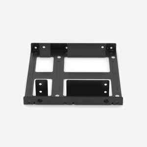 Digitus DA-70434 : Cadre de Montage Interne Métal Noir pour 2 HDD/SSD 2.5" en Baie 3.5", Kit Câbles SATA & Alimentation Y Inclus, 115x101x23mm - Miniature 2